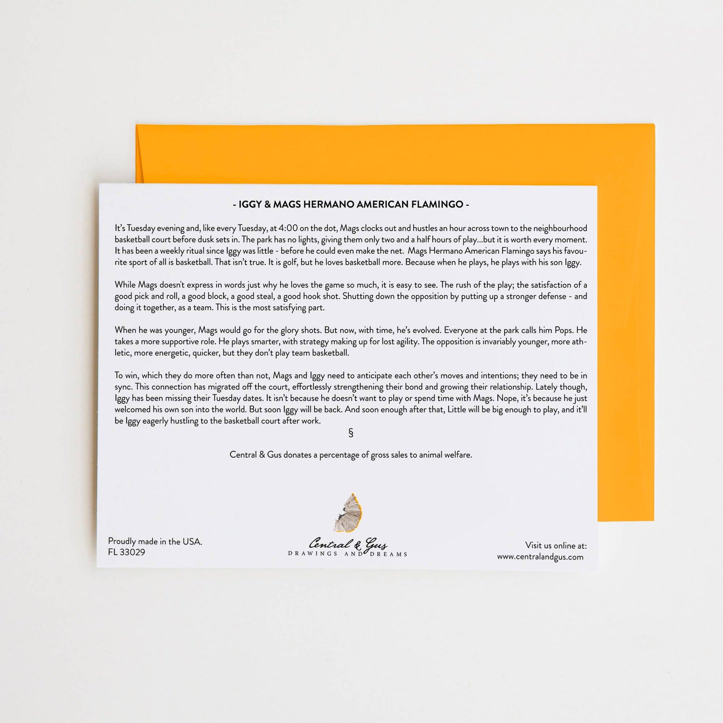 Iggy & Mags Hermano Flamingo Ticketkaart