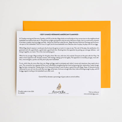 Iggy & Mags Hermano Flamingo Ticketkaart