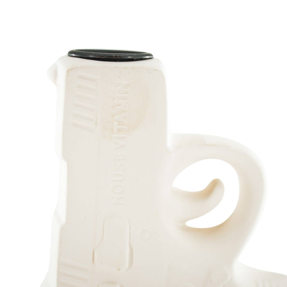 Bougeoir - Pistolet - Céramique - Blanc - 12x5x12cm