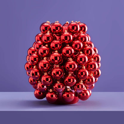 Vase Boule de Noël, Rouge