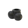 Kaarsenhouder - Scrotum - Polyhars - Zwart - 7,5 x 5,5 x 4 cm