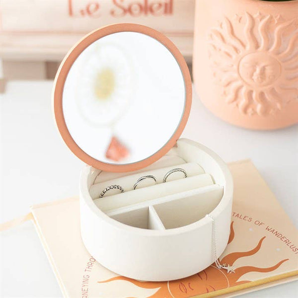Boîte de rangement à bijoux avec motif Soleil