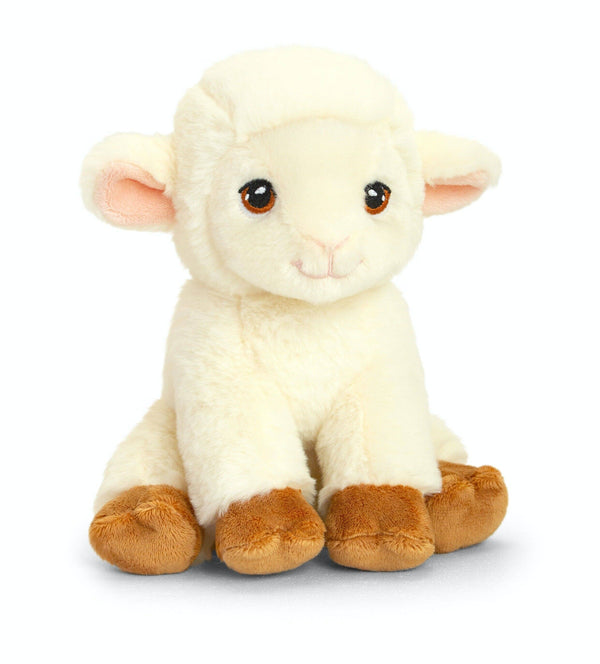 Peluche mouton blanc Keeleco 19 cm