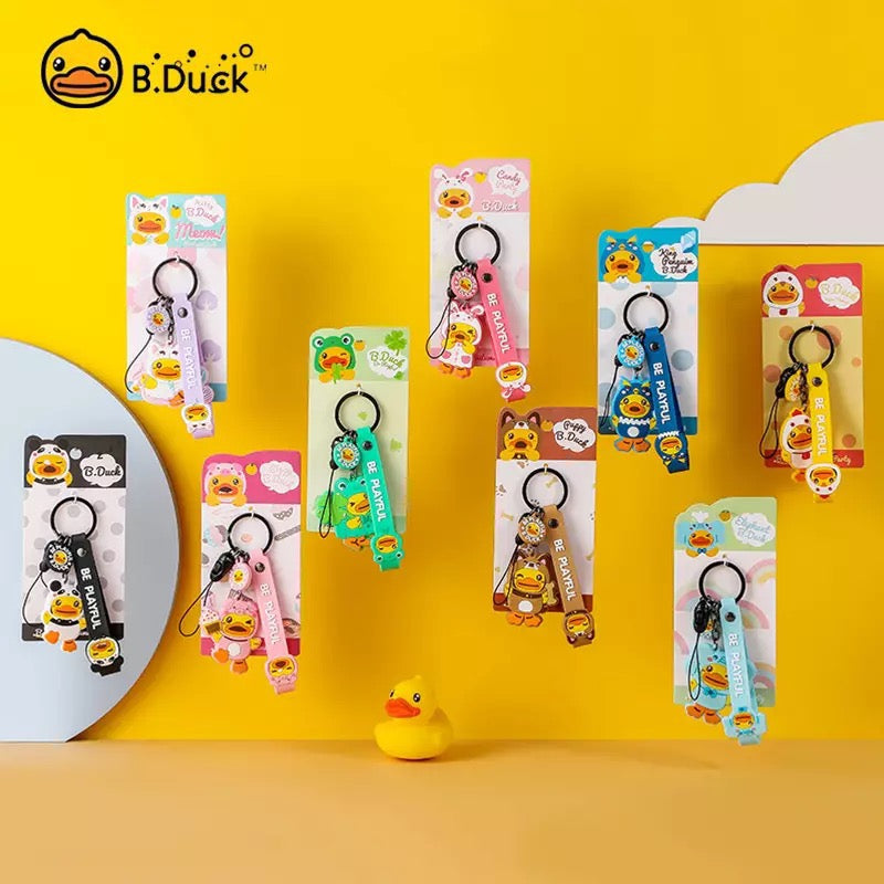 Porte Clefs Canard Chat