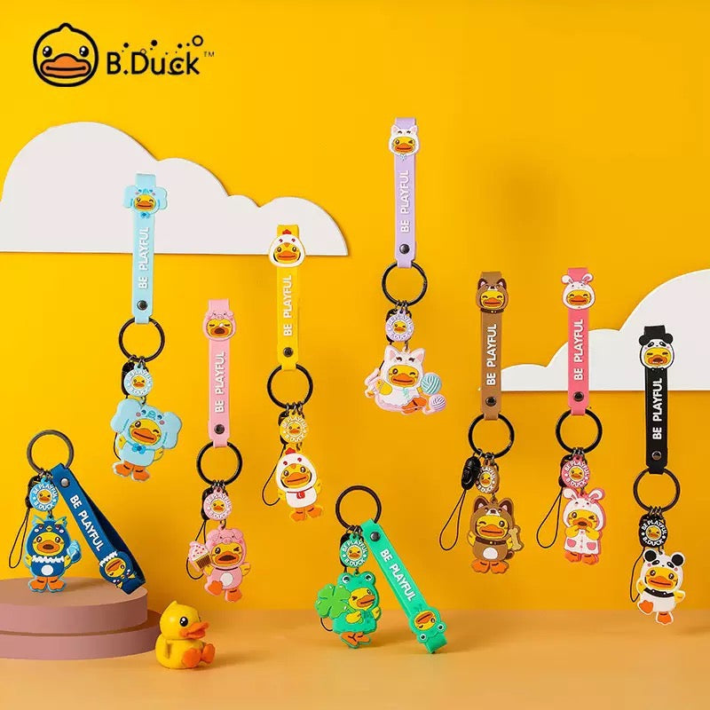 Porte Clefs Canard Chat