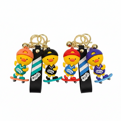 Porte Clés Canard Skateur