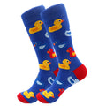Socken in Entenfarben