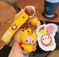 Keyring Monkey Duck Heart