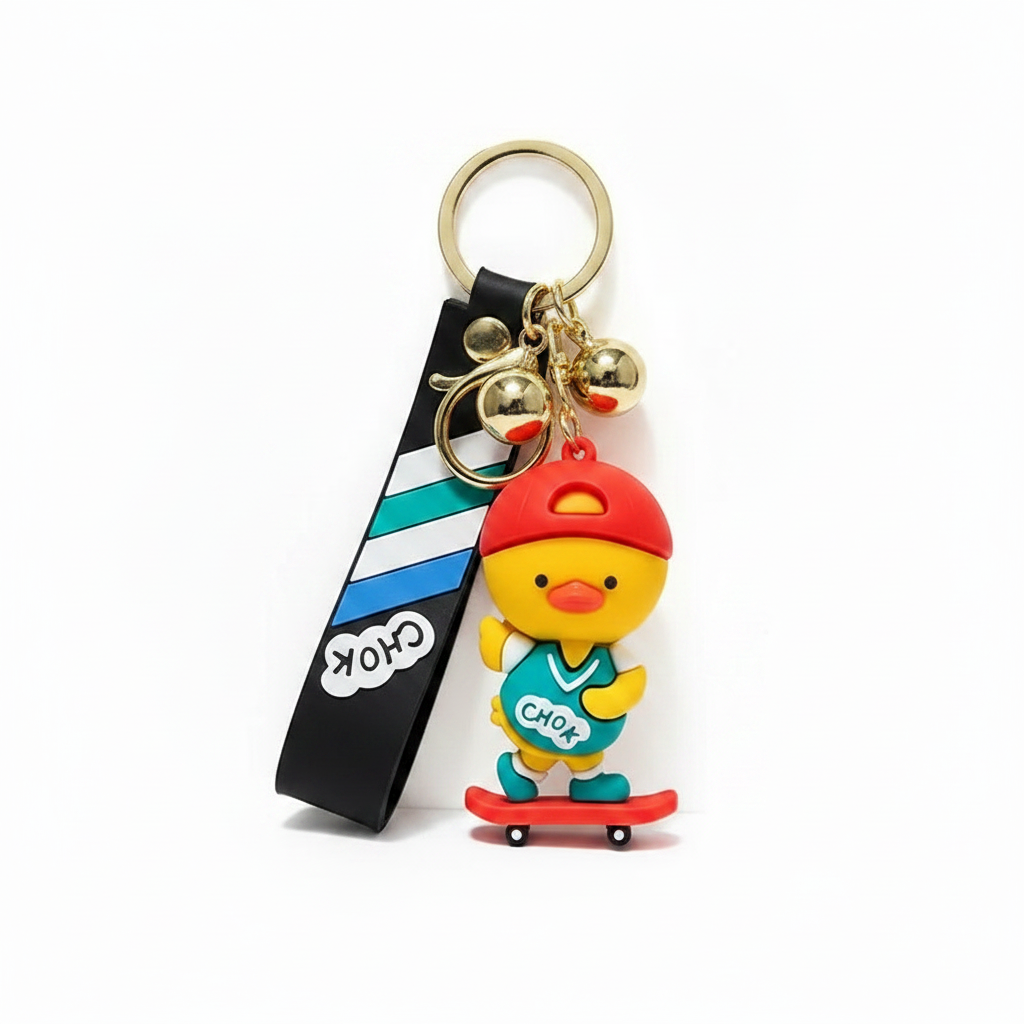 Porte Clés Canard Skateur
