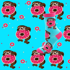 Sloth Donut Socks