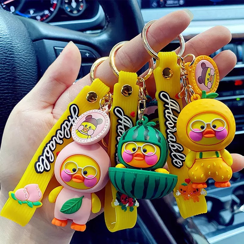Porte-clés Canard Orange