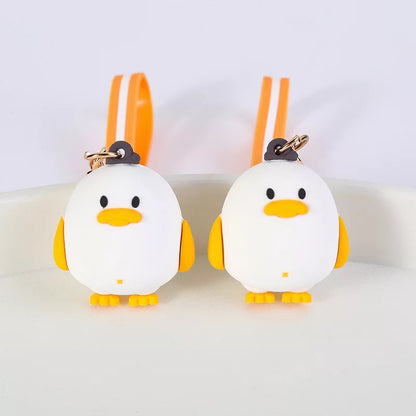 Porte-Clés Gros Canard Blanc
