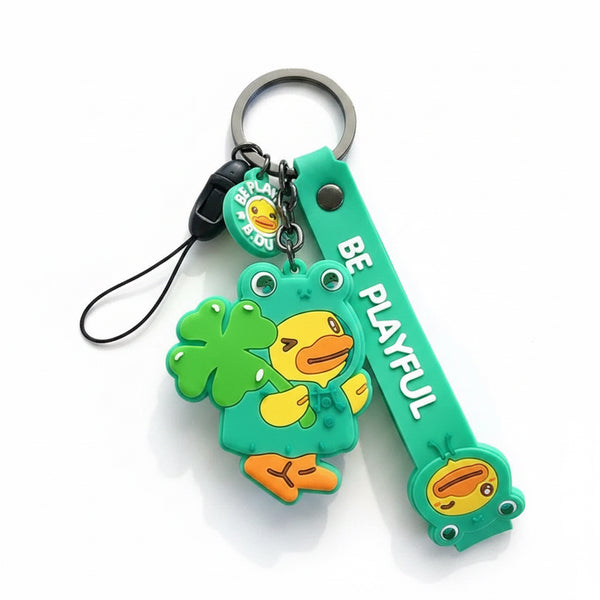 Porte Clefs Canard Grenouille