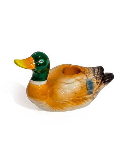 Bougeoir en céramique Canard Colvert