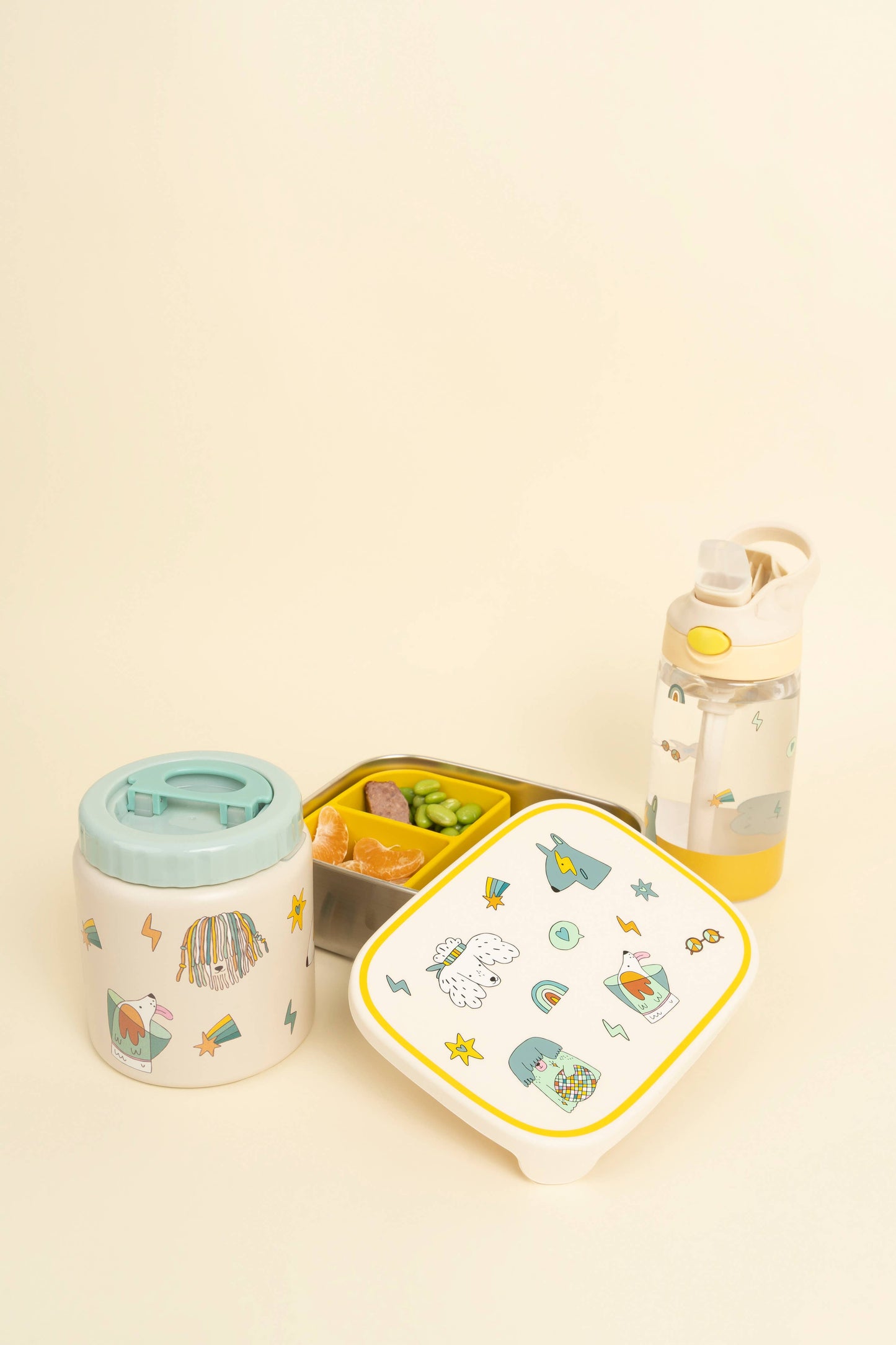 Stainless Steel Insulated Water Bottle for Children with Fun Dog Design