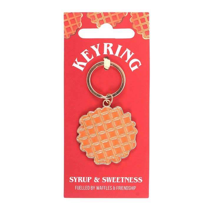 Wafel sleutelhanger