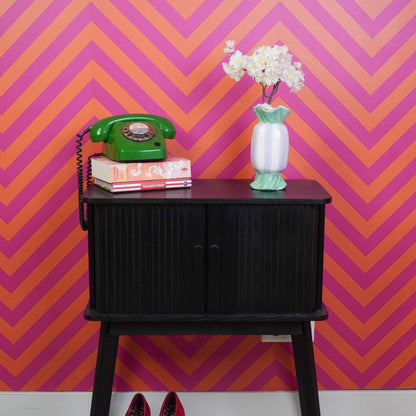 Vaas - Bonbon Toffee Bloemenvaas - Mint/Lila - 9,5x9,5x21cm