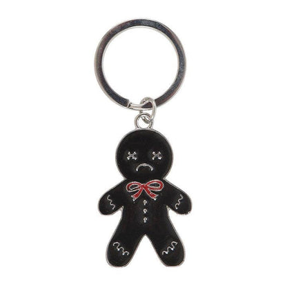 Spooky Gingerbread Gothic Christmas Keychain