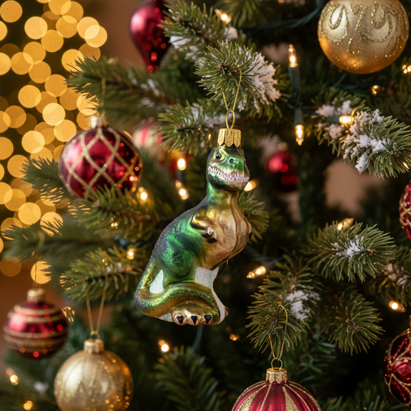 Kerstornament van de T-Rex