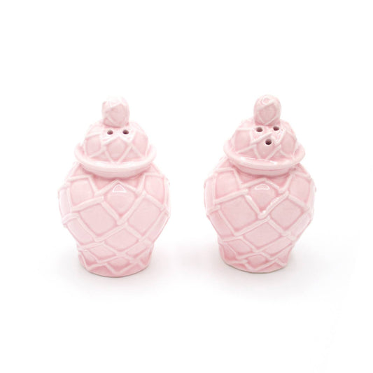 Sel et poivre Pot texturé rose