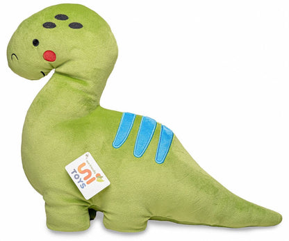 Coussin Peluche Dinosaure vert