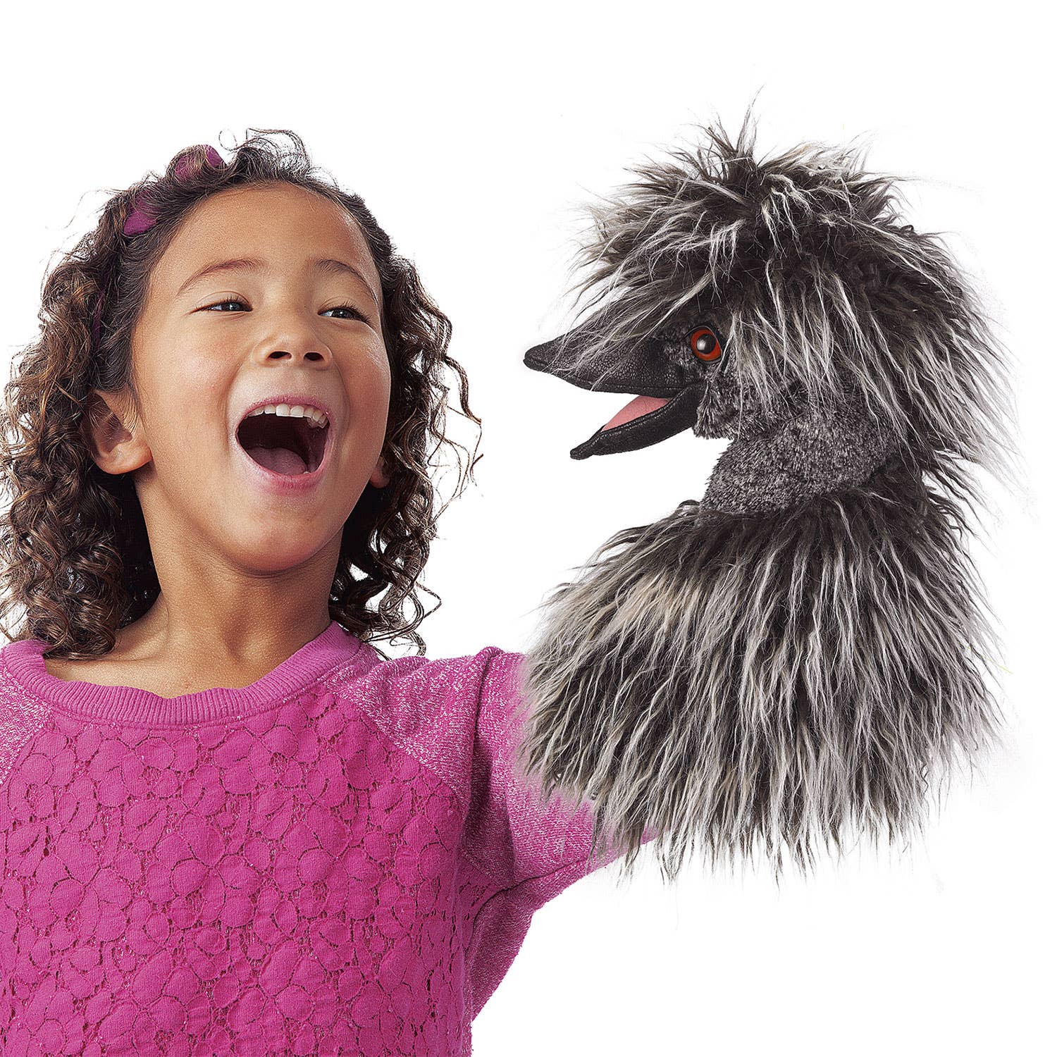 Marionnette à main Emu pour la scène de marionnettes 3184/ Emu Stage Puppet Folkmanis réaliste