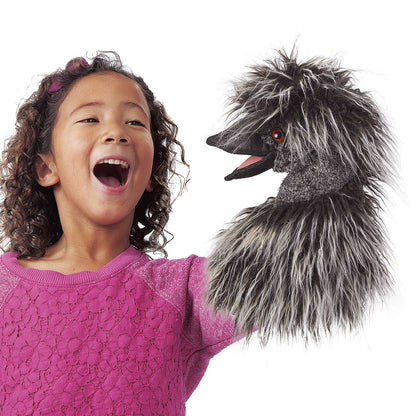 Marionnette à main Emu pour la scène de marionnettes 3184/ Emu Stage Puppet Folkmanis réaliste