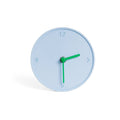 Raw Blue Round Clock