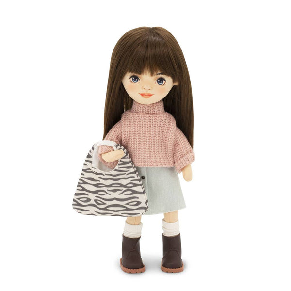Sophie-pop met spijkerrokje, 32 cm