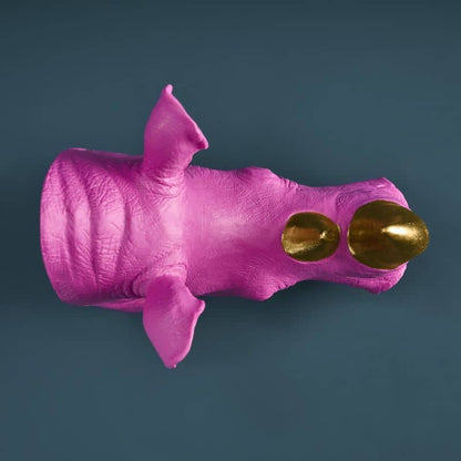 S/2 Serre-livres Rhinocéros, Magenta, 39,5 x 14,2 x 20,5 cm