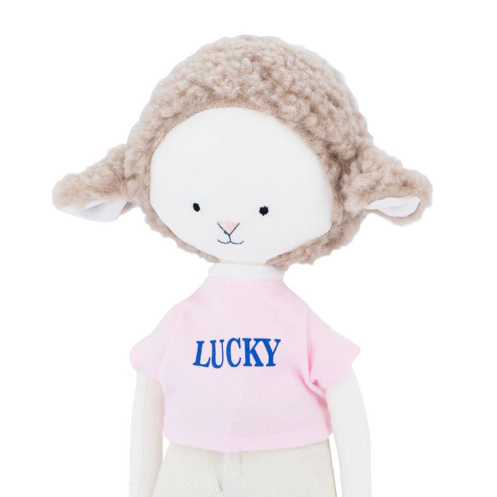 ENSEMBLE CADEAU : Peluche Zoé La Brebis avec jean + Queue de Sirène