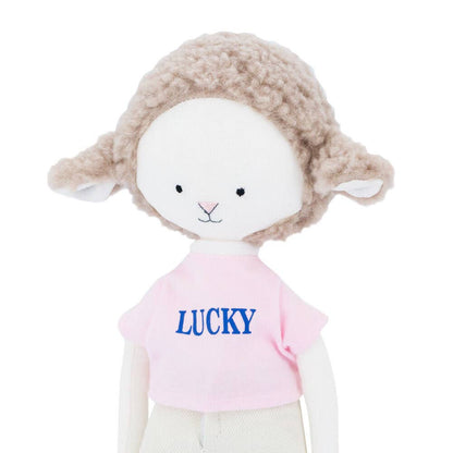ENSEMBLE CADEAU : Peluche Zoé La Brebis avec jean + Queue de Sirène