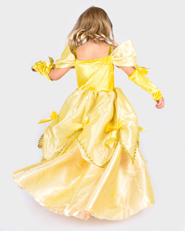 Robe jaune W. Acc Belle 98-104 Cl 2-4 ans