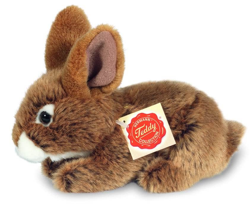 Brown Sitting Rabbit Plush Toy