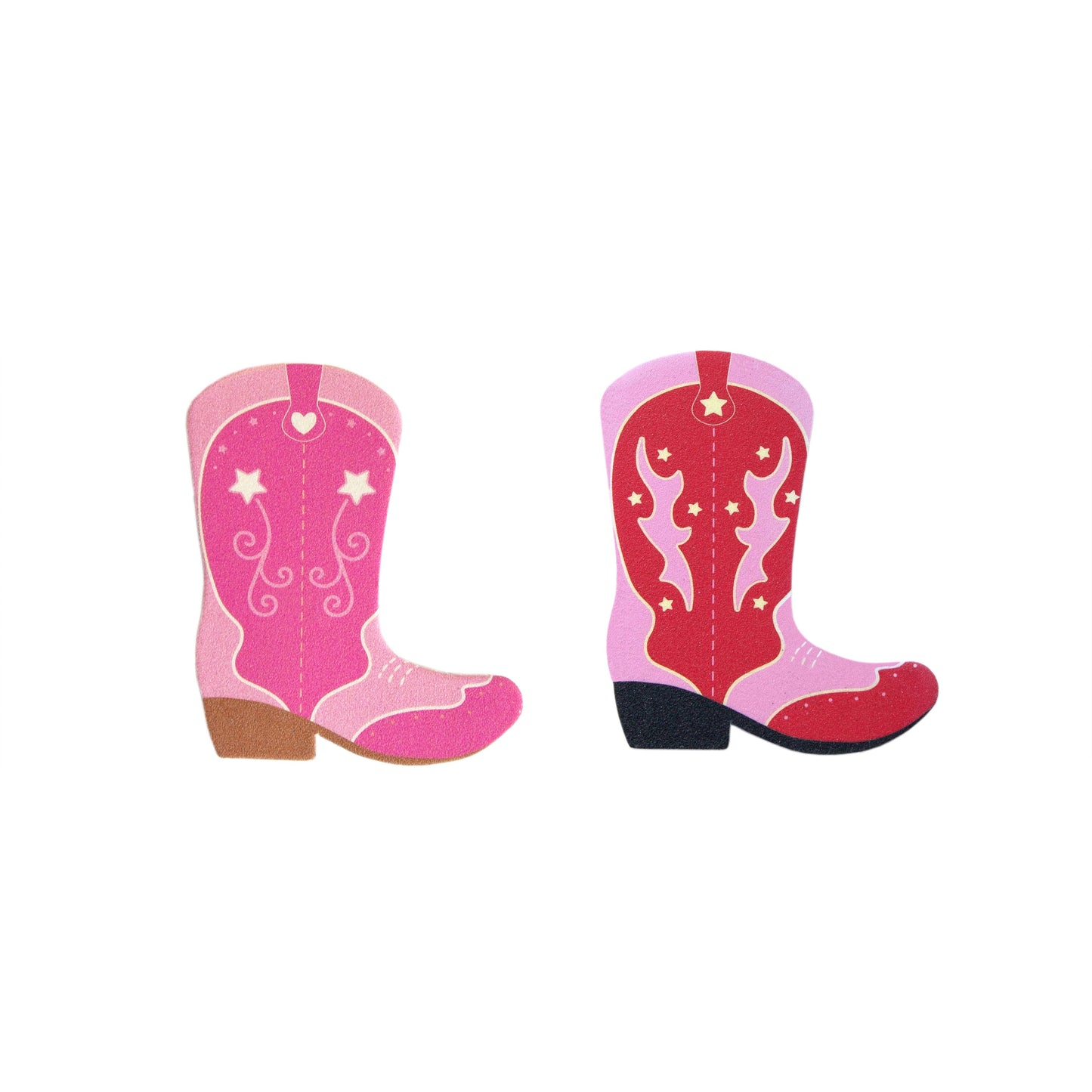 Nail files shaped like cowboy boots