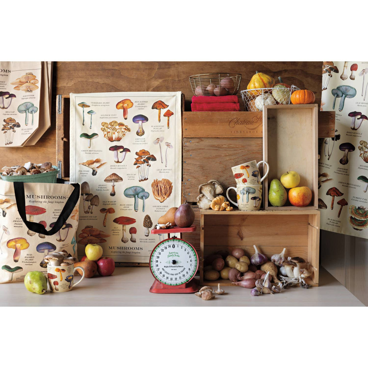 Torchon à motif champignons Now Designs
