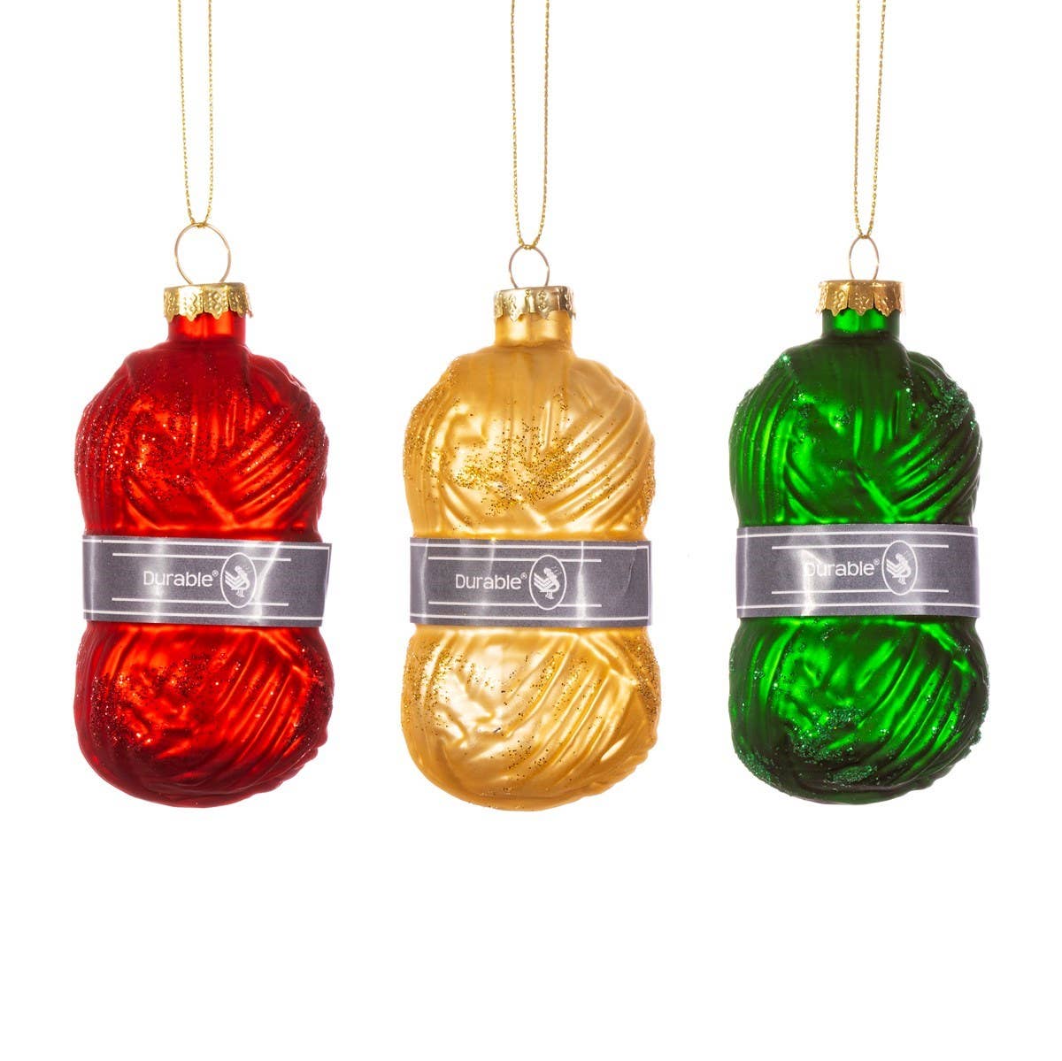 Set van 3 ballen in de vorm van bollen garen