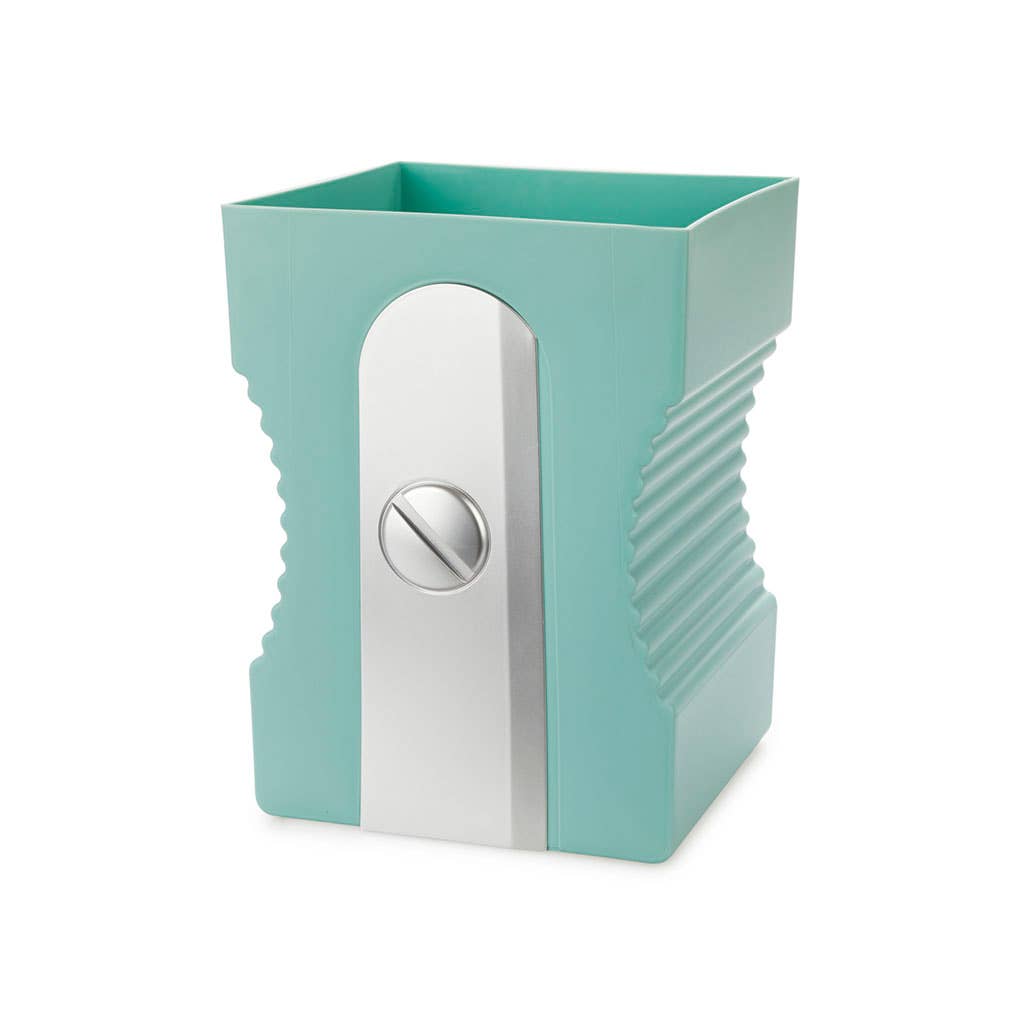 Dienblad, puntenslijper, turquoise, plastic,