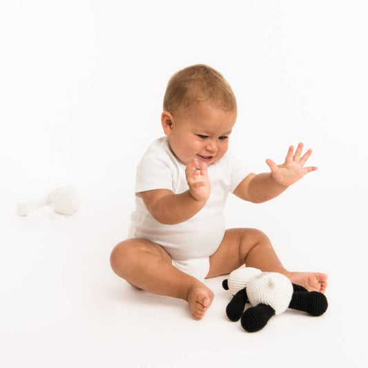 Peluche en Crochet - Panda noir