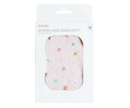 Geometric Nature Apron and Pot Holder Set