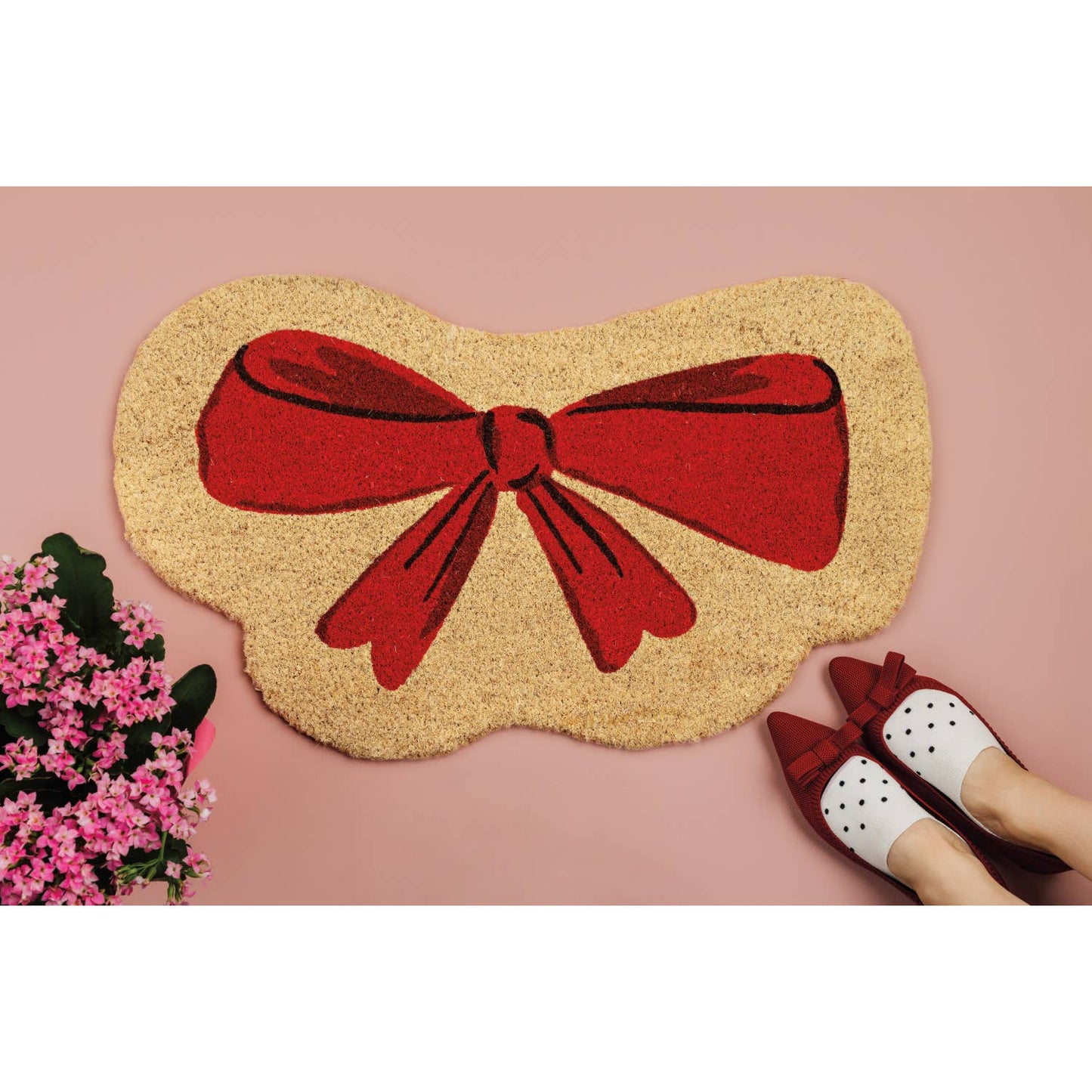 Paillasson en fibre de coco en forme de Jubilee Bowtique