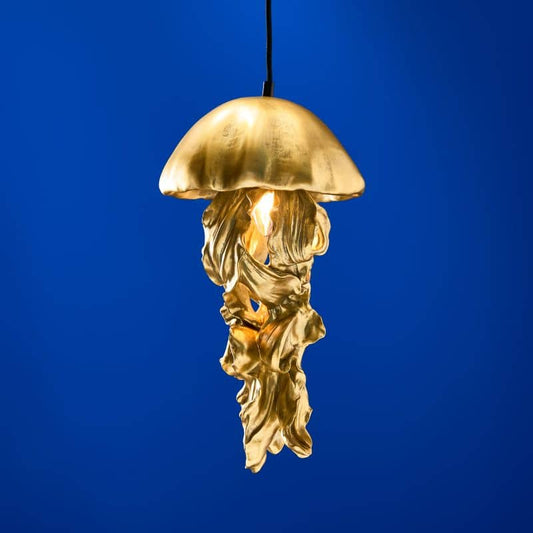 Ava ceiling light, gold, 22.5 x 21.5 x 42 cm