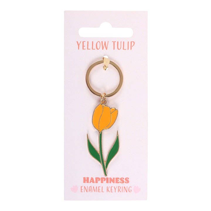 Porte-clés Tulipe Jaune