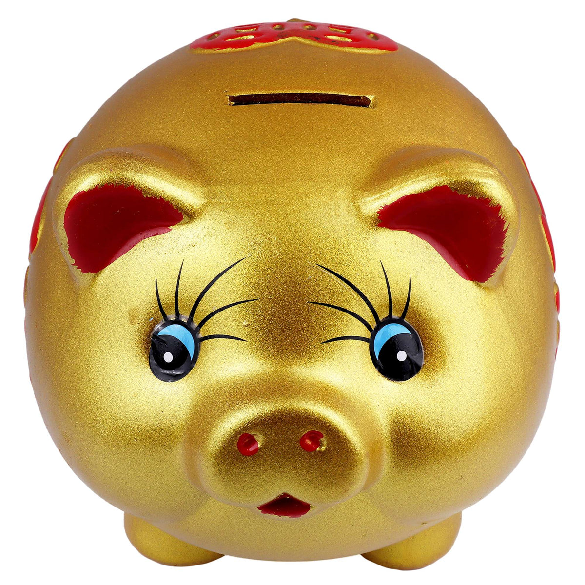Tirelire Cochon Chanceux Doré