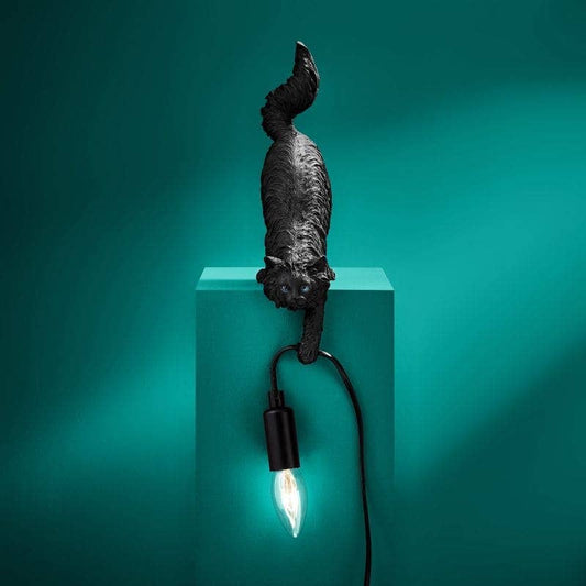 Chichi Cat Table Lamp, Black
