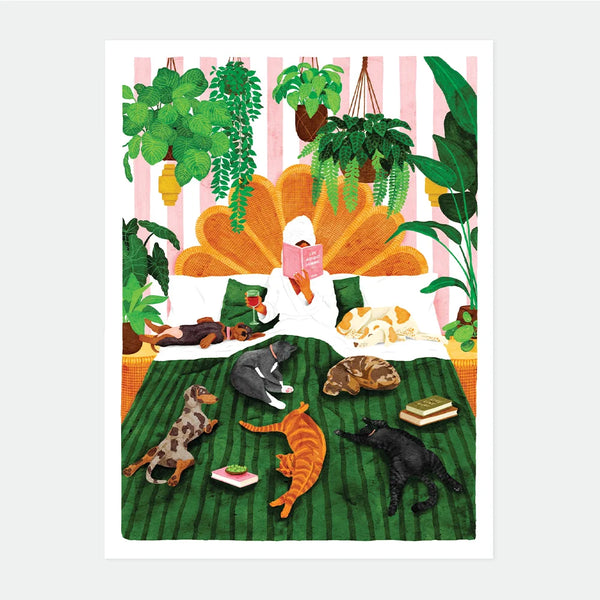 Life with pets & plants - Poster