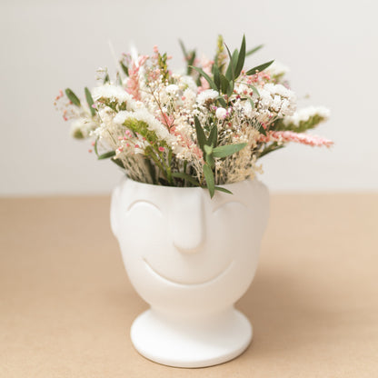 Vase visage souriant en céramique – Oito.Atelier – vue 2