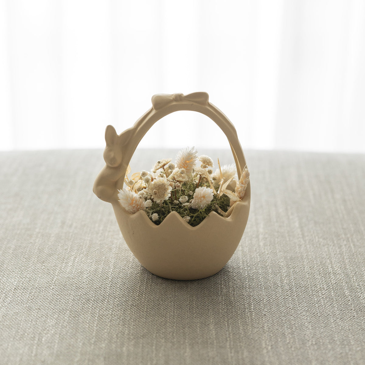 Panier avec lapin en céramique – Oito.Atelier – vue 11