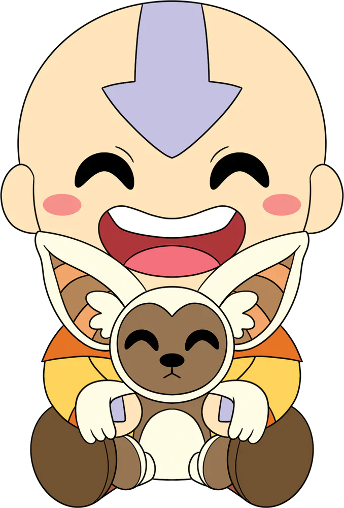 Peluche Aang et Momo Avatar: The Last Airbender Youtooz