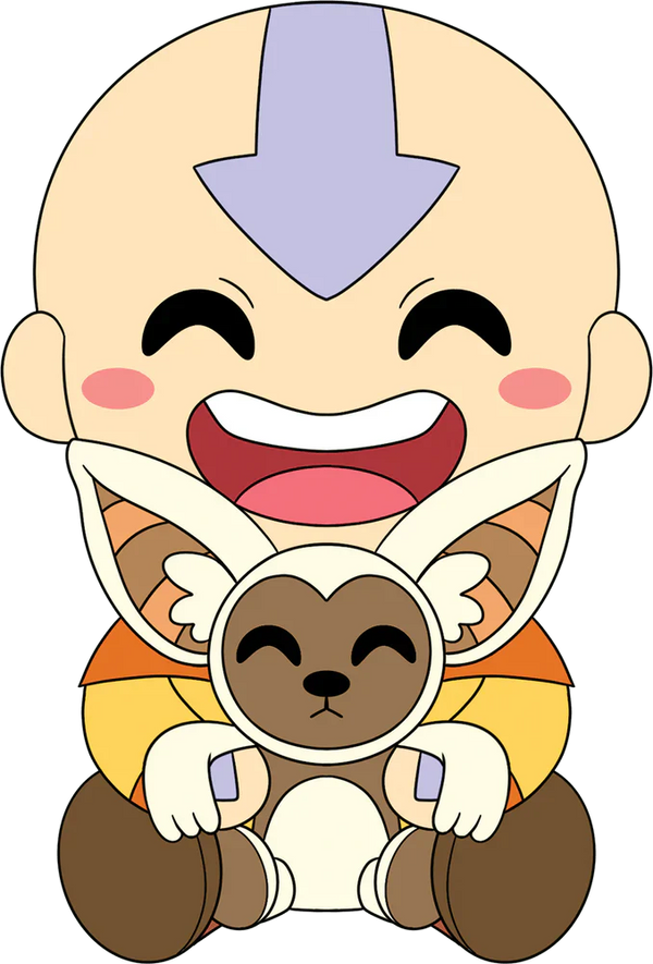 aang and momo sit plush youtooz